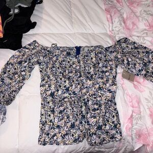 Floral Off-Shoulder Women's Top